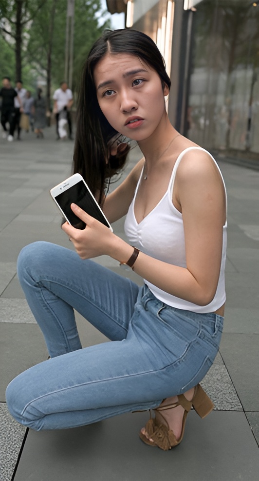 吊带牛仔小姐姐(44P)[1.18G/JPG]