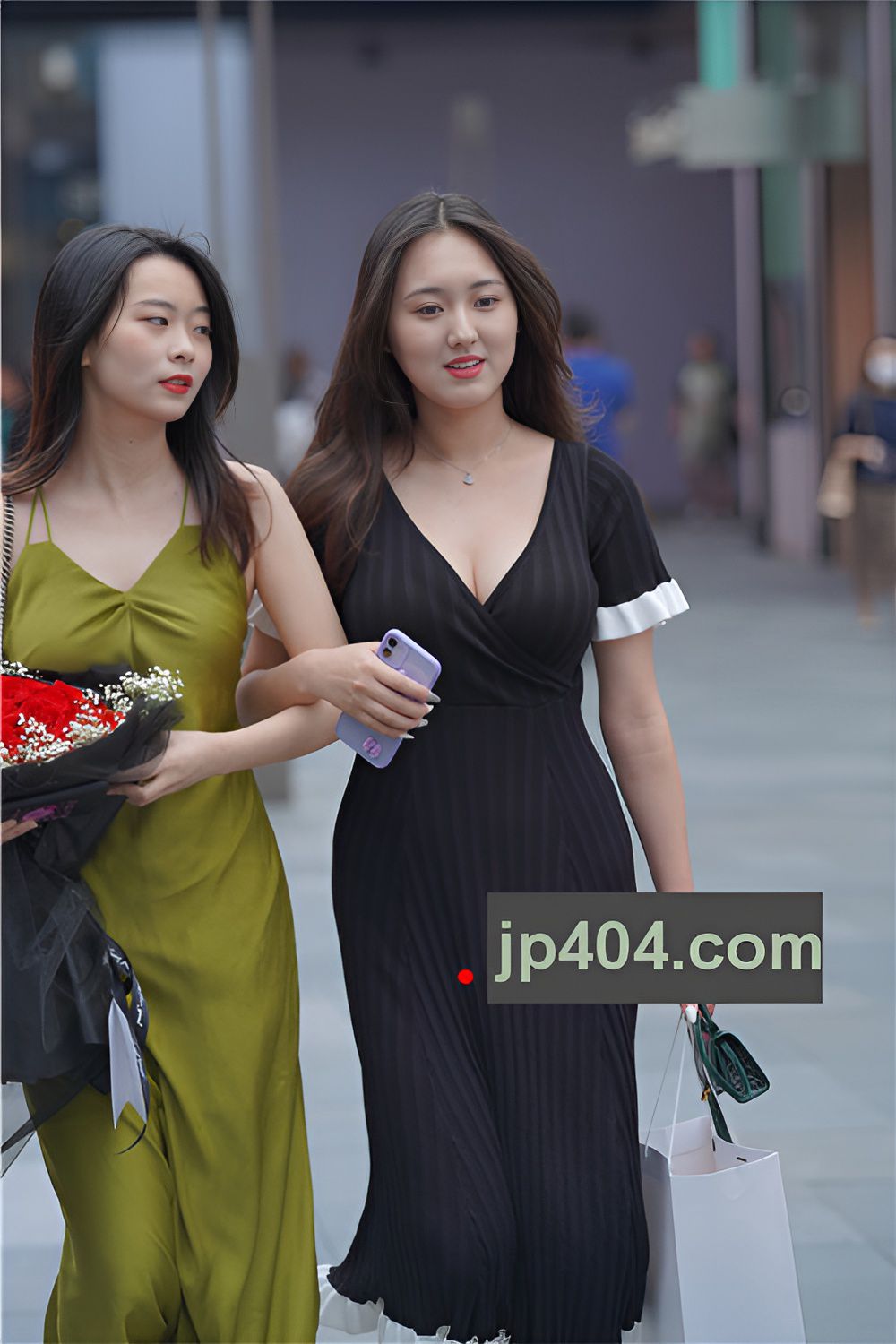 黑色长裙小姐姐【套图+视频】