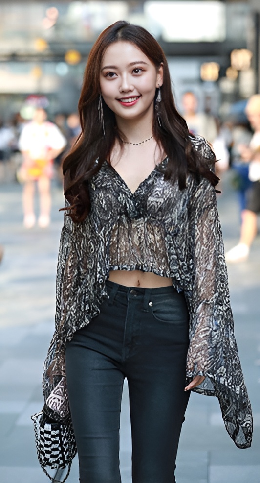 漂亮的气质牛仔美女【套图+视频】