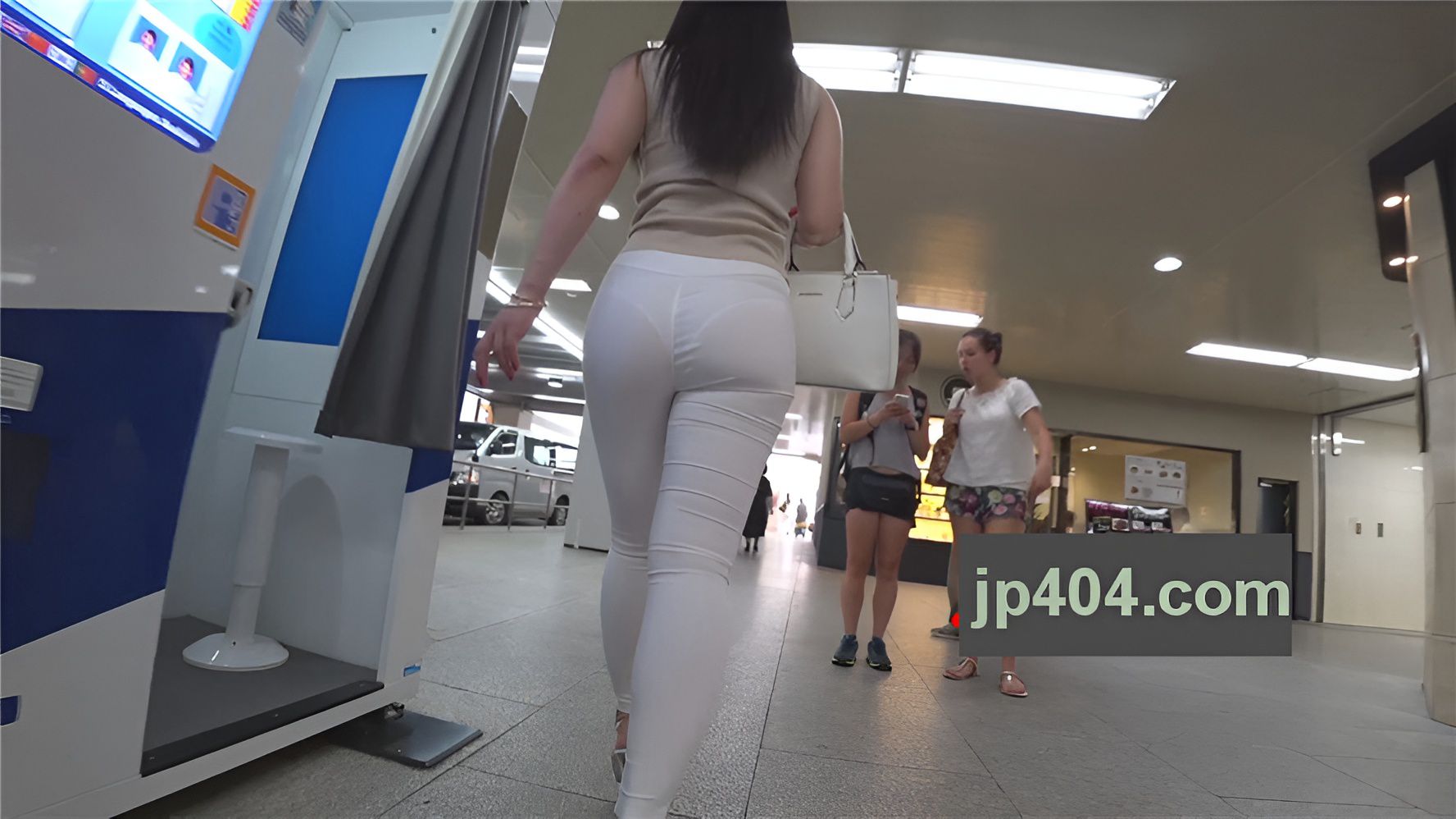 性感紧身白裤OL[1.26G/MP4]