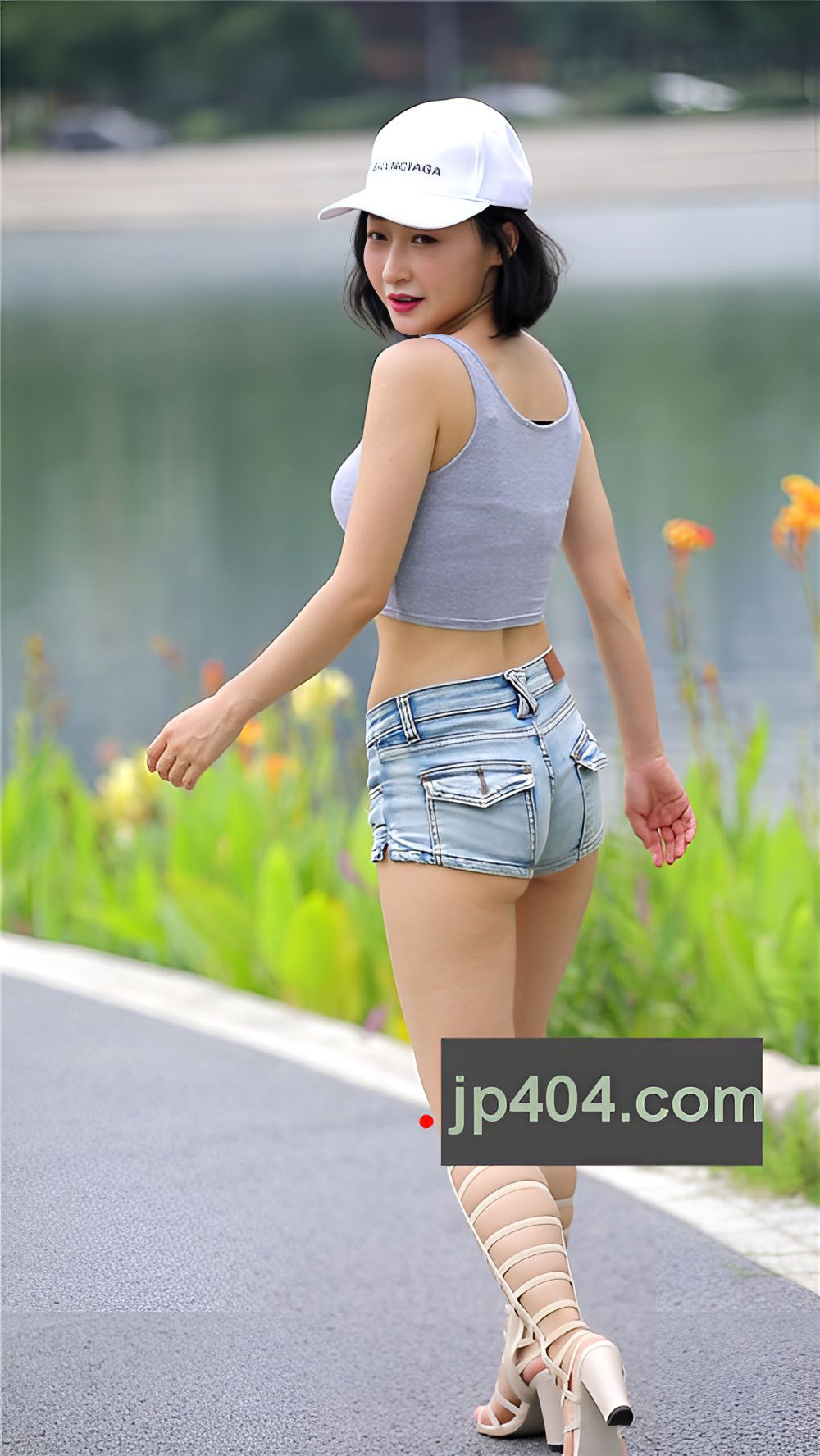 模拍漂亮的热裤月牙美女《二》[1.74G/MP4]