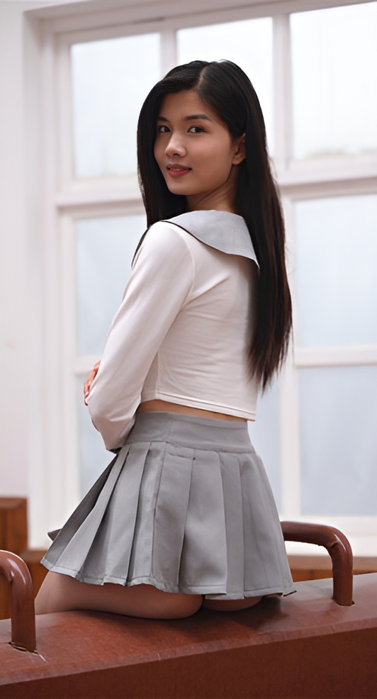 （套图二）灰色短裙女孩(586P)[10.65G/JPG]