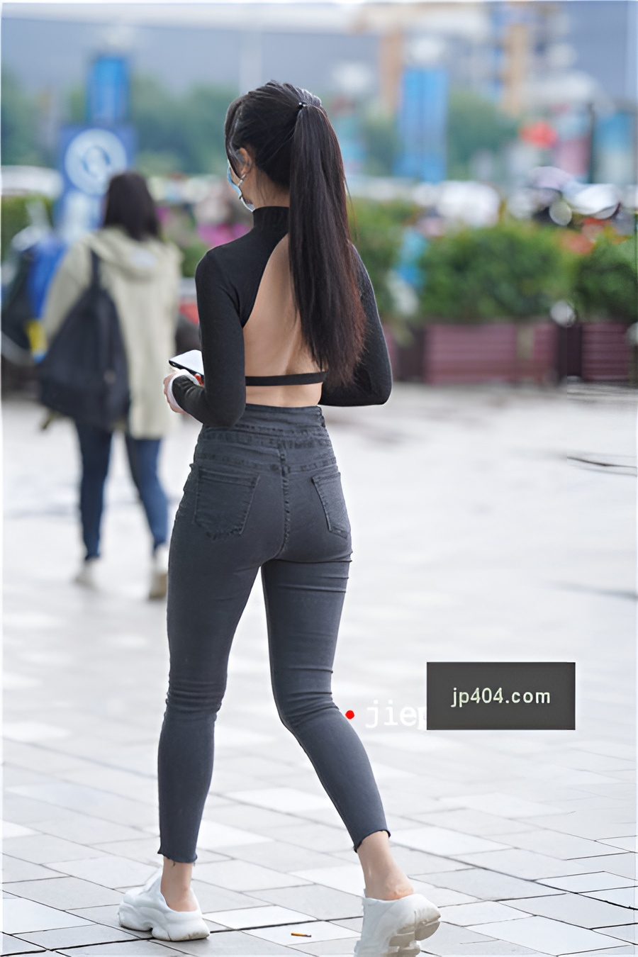 黑灰紧牛小姐姐【套图+视频】