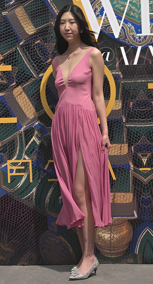 漂亮的V领礼服美女[2.05G/MP4]