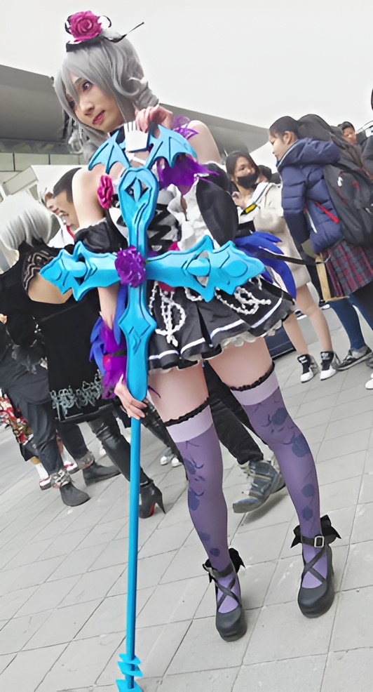 紫色高筒袜cosplay美眉[756M/MP4]