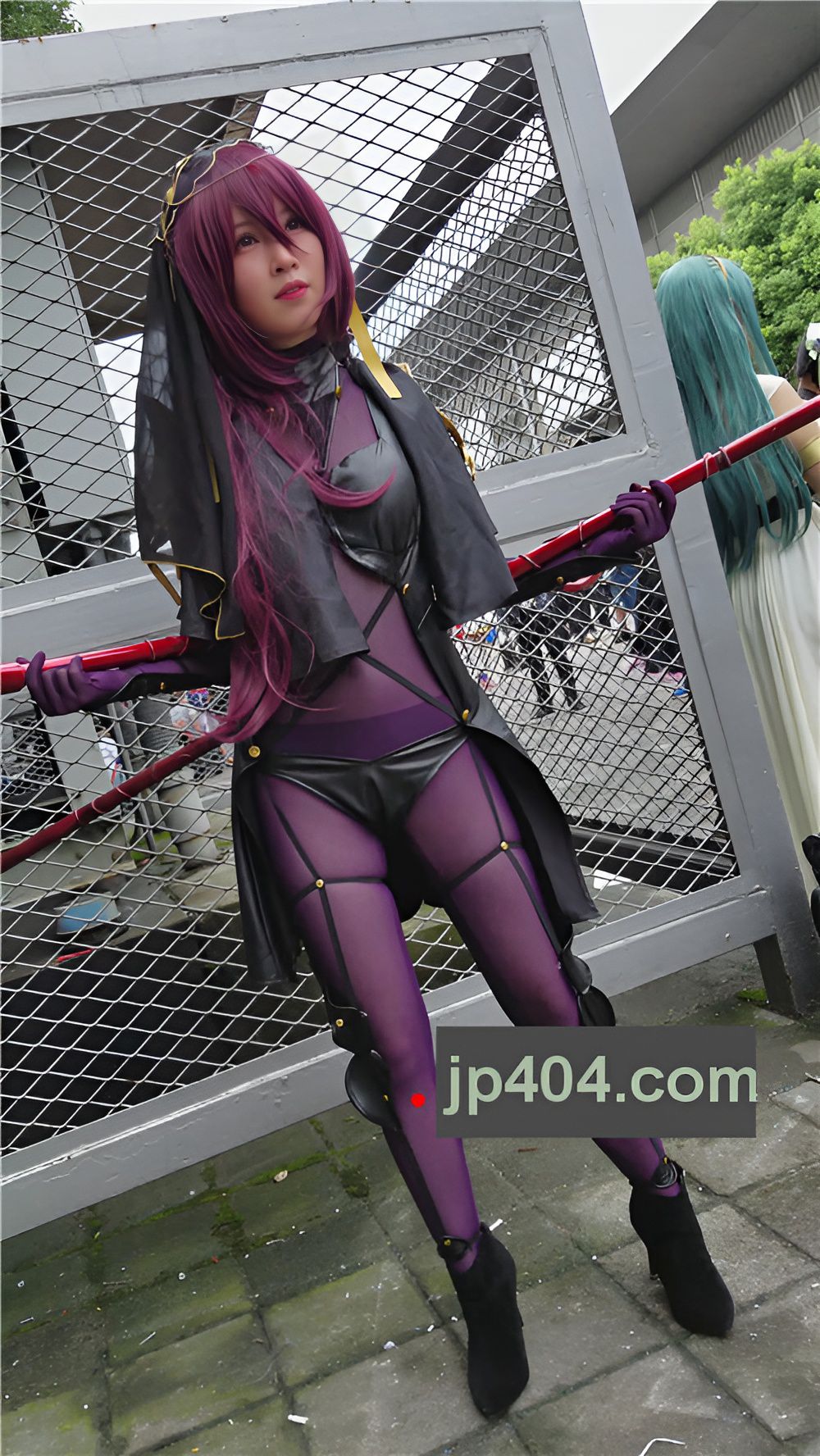 紫色连衣网袜cosplay美女[678M/MP4]