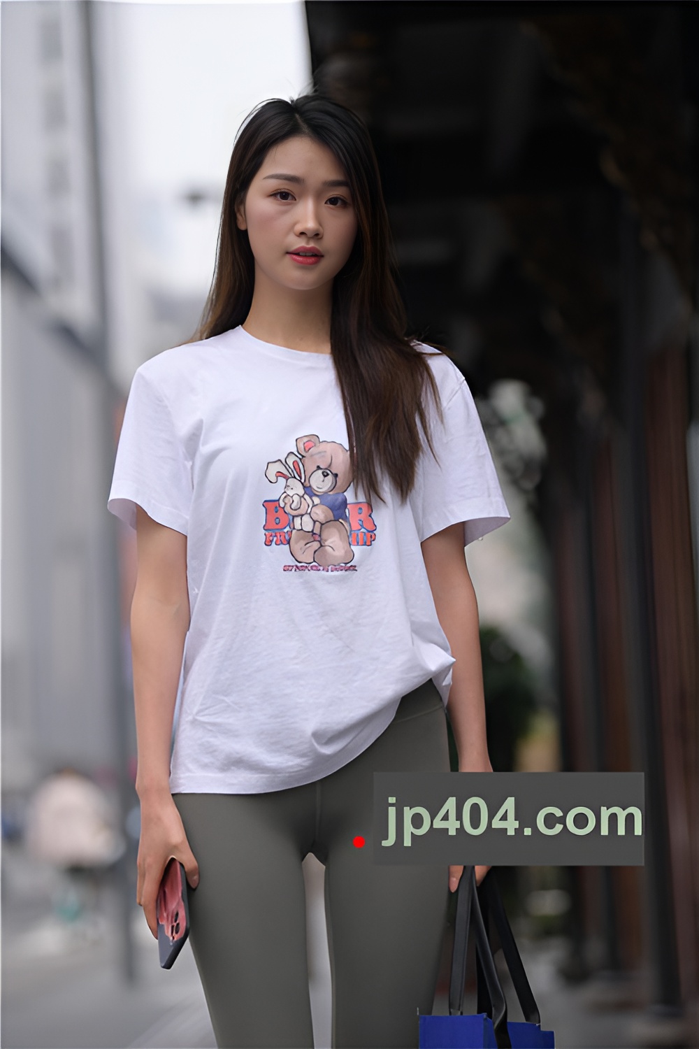 灰色瑜伽裤美女【套图+视频】