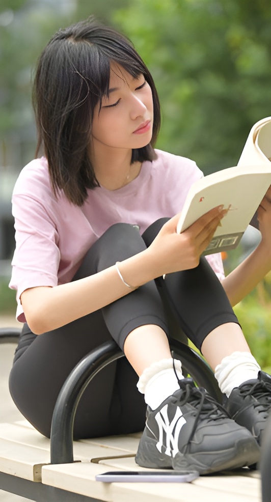 黑色瑜伽篮球课女孩【套图+视频】