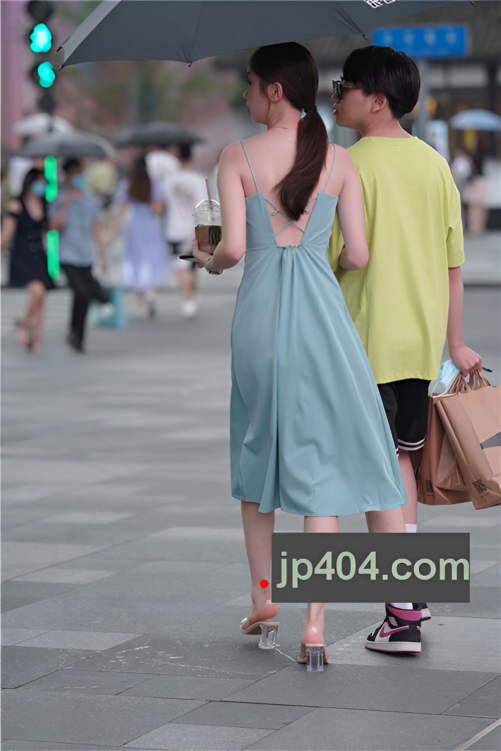 吊带长裙美女【套图+视频】