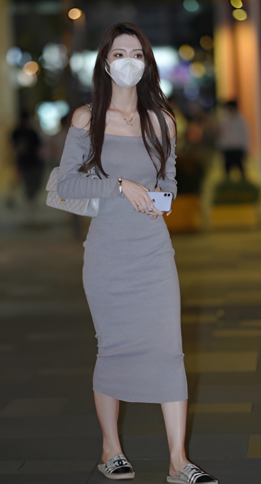 漂亮的长裙美女【套图+视频】