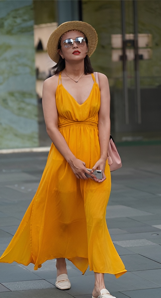 黄色长裙妹子(40P)[525M/JPG]